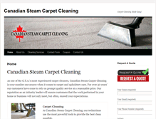 Tablet Screenshot of canadiansteamcarpetcleaning.com